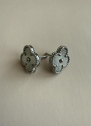 Ванкліф, сережки van cleef, з гравіюванням