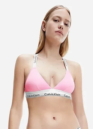 Хлопковый бюстгальтер браслет без косточек calvin klein underwear