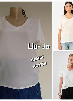 Красивая брендовая блуза/ футболка,шелк,вискоза,liu jo