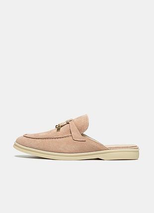 Loro piana summer walk mule beige