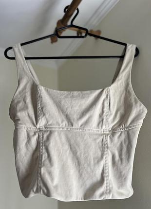 Топ l, xl від zara з боковою застібкою