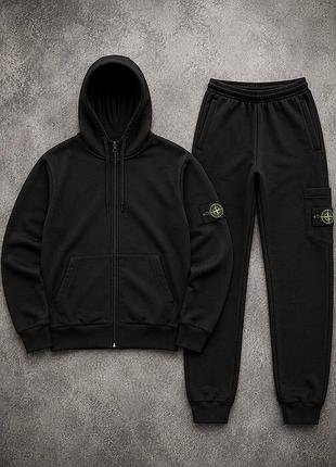 Спортивний костюм stone island на флісі ❄️