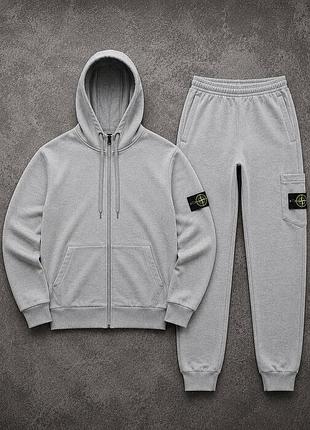 Спортивний костюм stone island на флісі ❄️