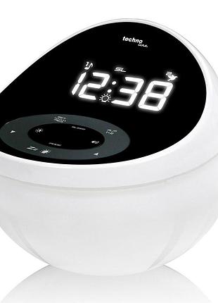 Часы настольные с радио technoline wt500 black/white (wt500)