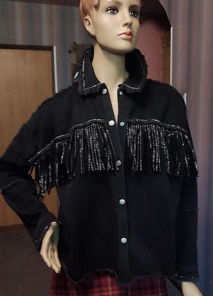 Джинсовая куртка. zara. подходит на размер s-m-l