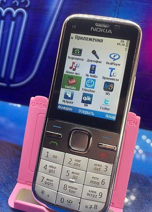 Nokia c5-00 white ретро телефон нокія с5 00