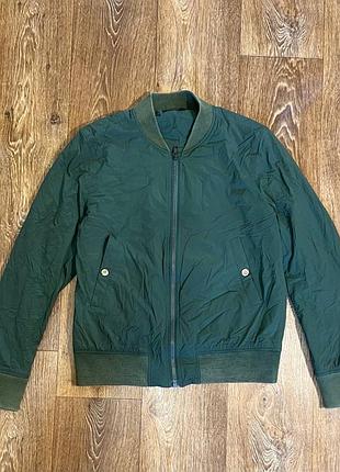 Стильна куртка-бомбер adolfo dominguez khaki bomber jacket