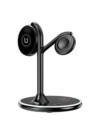 Зарядное устройство qi 3 in 1 foldable magnetic wireless charger x516 15w phone/airpods/iwatch