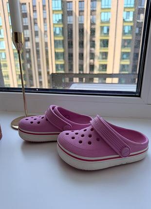 Crocs c8 для дівчинки, рожеві оригінал