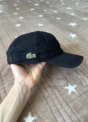 Кепка бейсболка lacoste чорна бейсболка lacoste оригінал унісекс кепка lacoste