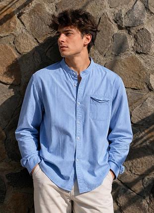 Чоловіча сорочка selected homme в смужку (розмір xl / 44) slim