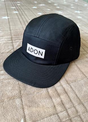 Пятипанельна кепка бейсболка adon чорна кепка бейсболка 5 panel cap чоловіча бейсболка adon quiksilver rip curl