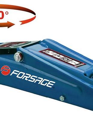 Домкрат подкатной 3т (130-410мм) с поворотной ручкой 360° forsage f-t83003c