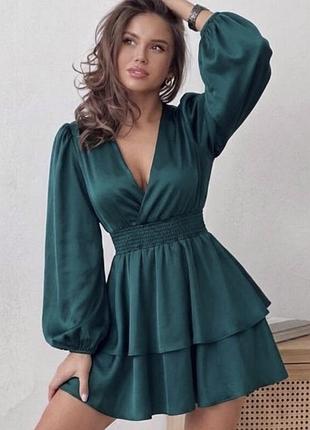 Нова сатинова сукня від zara розмір xs-s