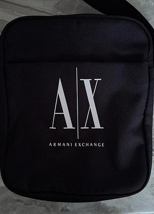 Чоловіча сумка месенджер armani exchange (ax) — оригінал!