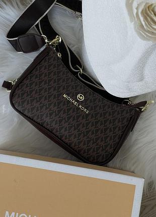 Сумка michael kors jet set charm коричневый