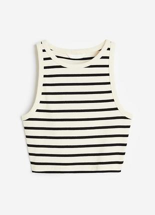 Кроп топ у смужку h&m