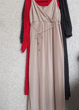 Платье макси плиссе h&amp;m