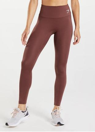 Спортивные лосины gymshark для фитнеса, тренировок, бега и йоги • высокая посадка • эластичные