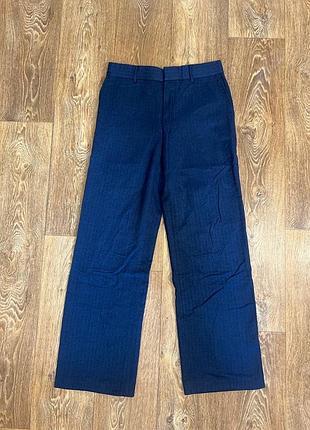 Рідкісні вінтажні класичні штани versace vintage navy herringbone trousers 90s