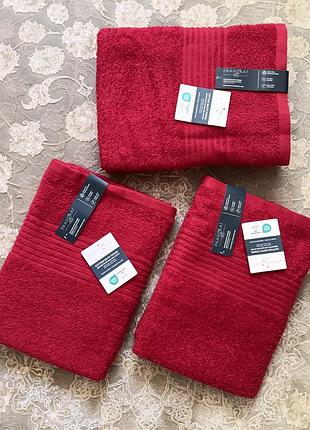 Червоний рушник банний paarizaat 100% cotton bath towel