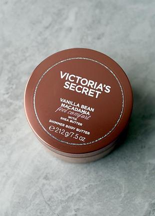 Зволожуючий батер / лосьйон для тіла з шимером victoria's secret vanilla bean macadamia