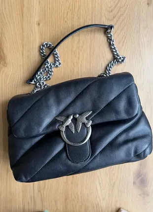 Кожаная сумка pinko love puff