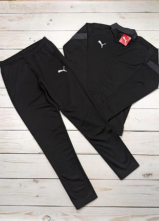 Мужской черный спортивный костюм puma пума оригинал размер m м