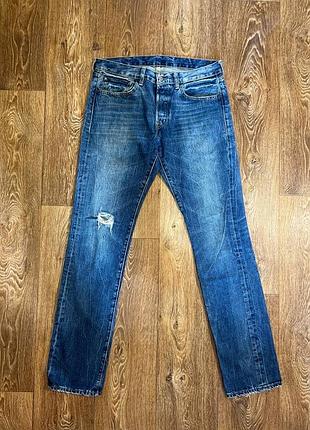 Рідкісні вінтажні джинси denim & supply ralph lauren distressed blue denim