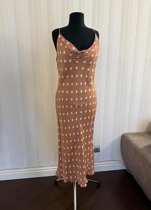Рожевий сліп дрес у горох f&f