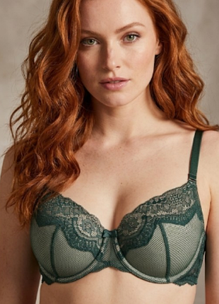 Зелёный бюстгальтер hunkemoller 80c 36c
сеточка кружево