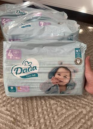 Підгузки dada extra soft розмір 4