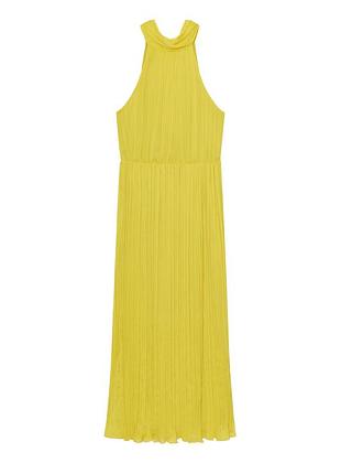 Сукня zara лимонна плісе