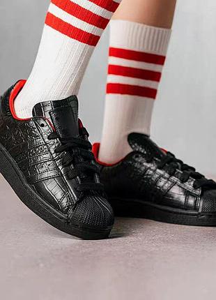 Чоловічі adidas superstar ii
core black  better scarlet  під замовлення