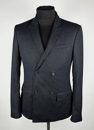 Двубортный пиджак all saints armani gucci versace diesel dsquared moncler zara loro piano