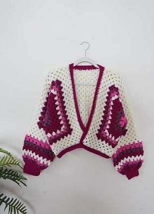 Женский вязаный кардиган