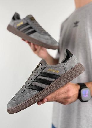 Мужские кроссовки adidas handball spezial m grey black