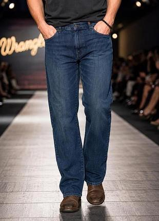 Джинсы мужские wrangler темно-синие xxl хлопок