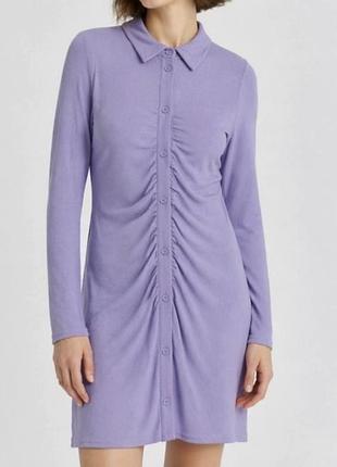 Бузкова кежуал сукня сорочка h&m