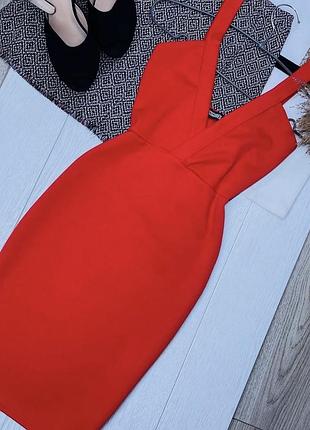 Нова коротка сукня missguided xs червона сукня трикотажна коротке плаття на запах плаття маленького розміру