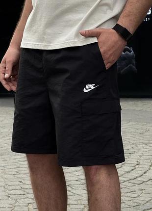 Шорти чоловічі nike club cargo black
