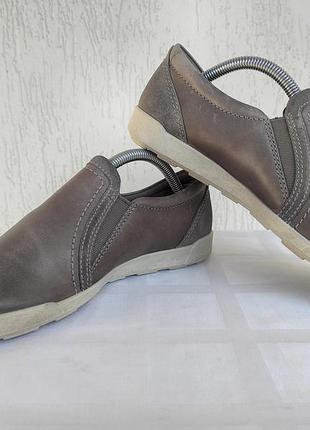 Мокасини кожанние ecco р.36-37