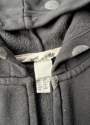 Кофта для дівчинки сіра h&m 2