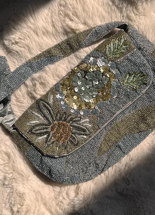 Сумка accessorize з бісером / вишивкою вінтаж