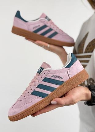 Жіночі кросівки adidas handball spezial w clear pink navy