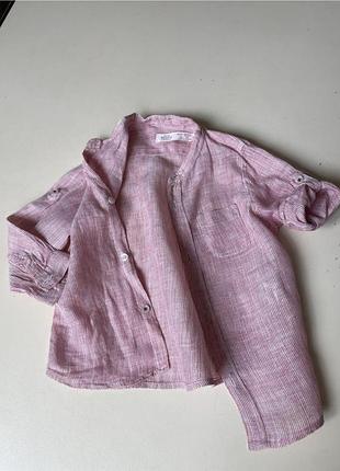 Лляна сорочка,  рубашка 86 см zara