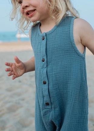 Комбинезон ромпер муслиновый  turtledove london organic  collection 6-7 лет