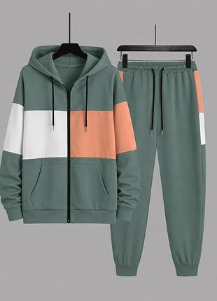 Костюм трикольоровий кофта + штани 5xl