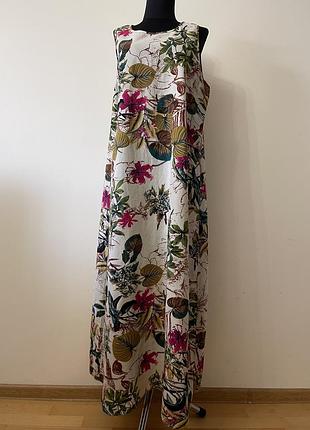 Жіноча довга сукня з бавовни xl/xxl emery rose