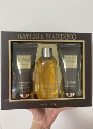 Набор для душа baylis& harding black pepper для него3 фото